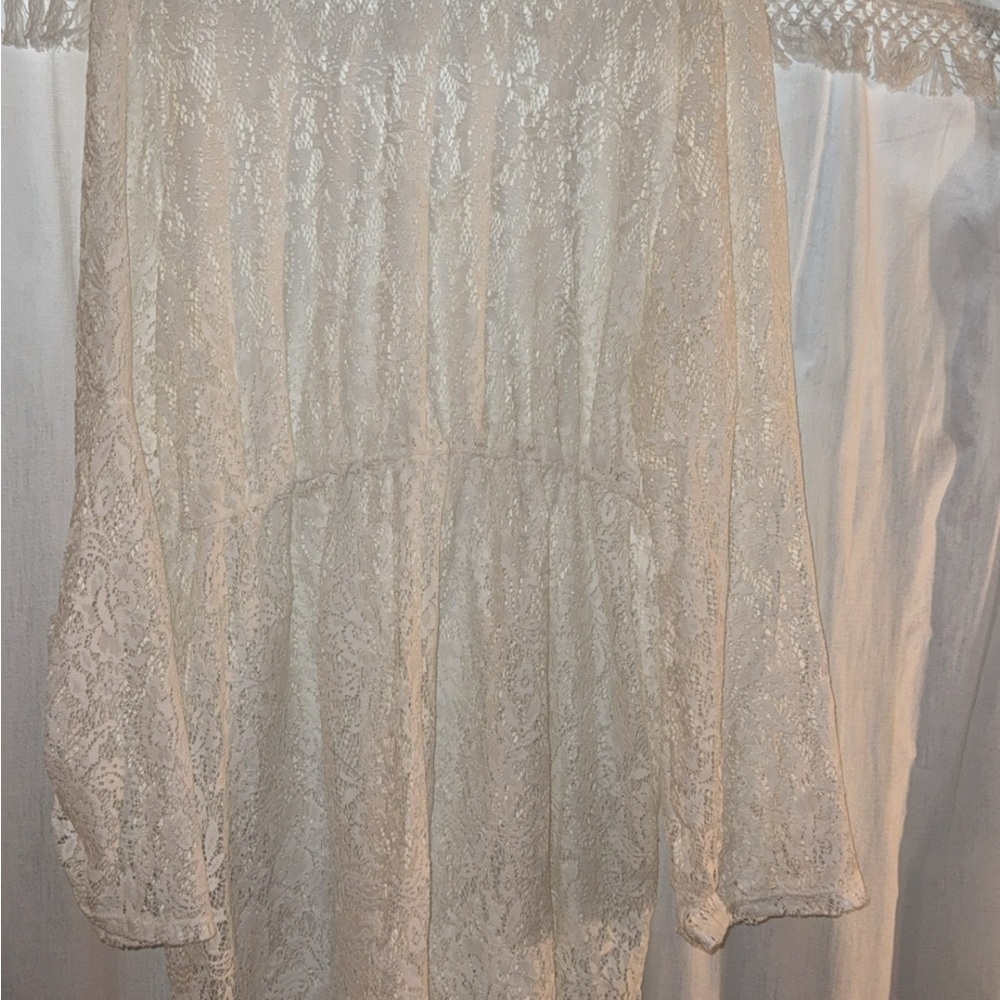 Torrid White Lace Blouse - Picture 2 of 2